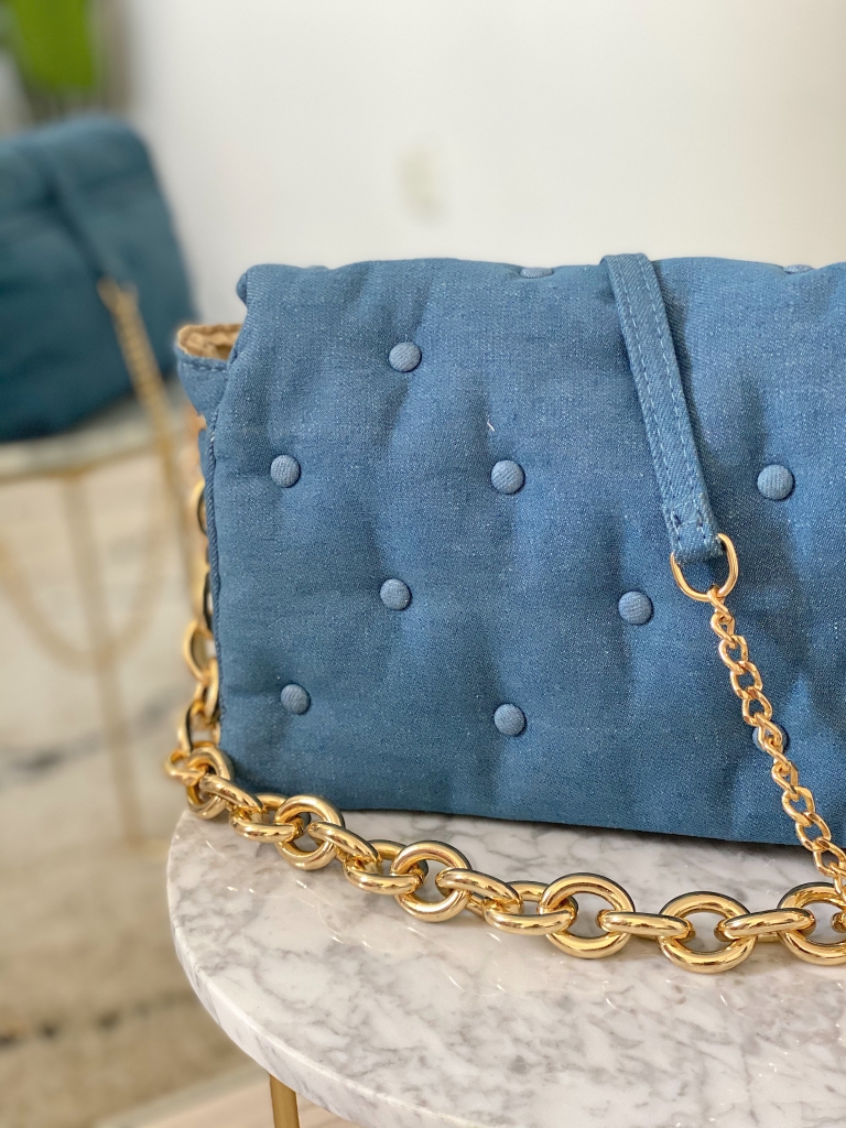 Bolso vaquero cadenas doradas – Guapa y con estilo SHOP